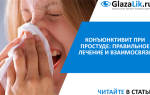 Рецидивирующий конъюнктивит при инфекции в носоглотке